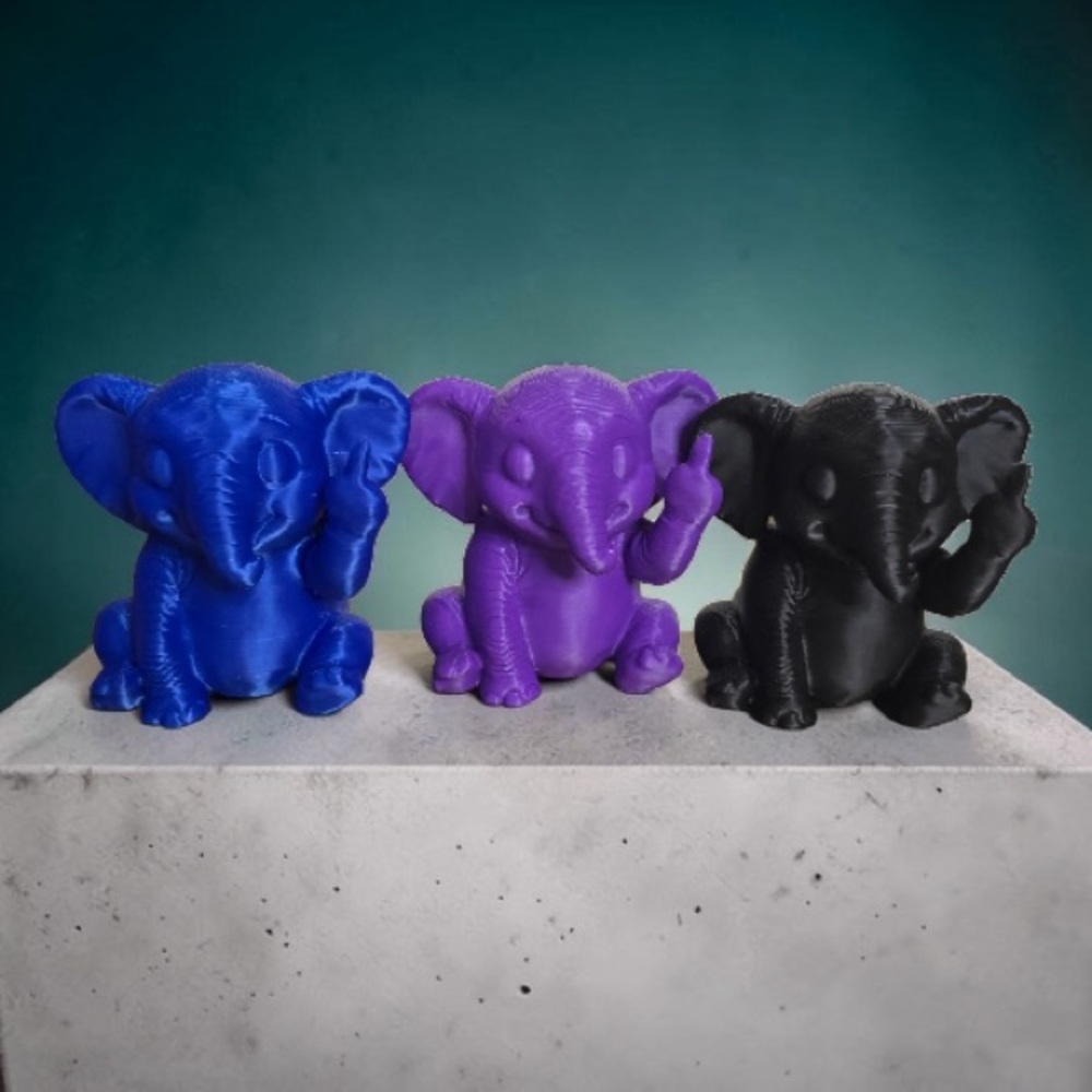 Cute Elephant Figurine Desk Decor Novelty Gift Multi-Color